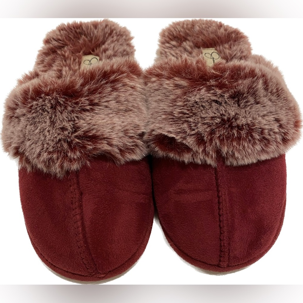 Jessica Simpson Faux Fur Slippers Size S 6/7 - Picture 2 of 5